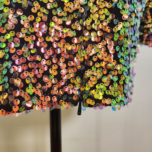 ALYCE PARIS NWT V-Back Long Sleeve Dress in Dragon Scale, Size 6 - Picture 11 of 16